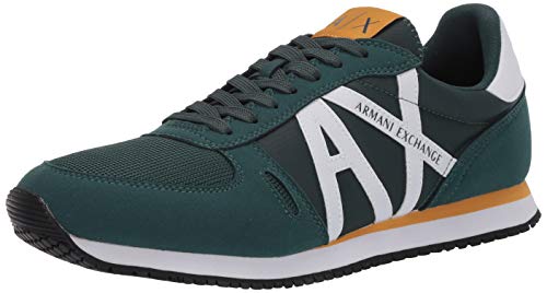 AX Armani Exchange Men's Retro Running Sneaker, Medium